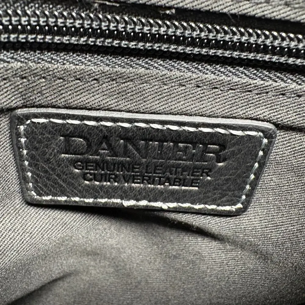 NEW! Danier Leather Laptop Duffle Bag Travel Career Professional Black Career